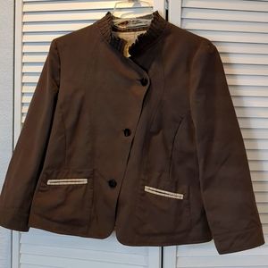 Armani Collezioni Woven Button Front Lightweight Vintage Jacket 12